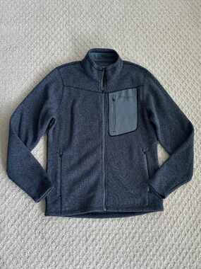KUIU Base Camp Full Zip Fleece Sweater Charcoal Heather L Classic Warm Comfy